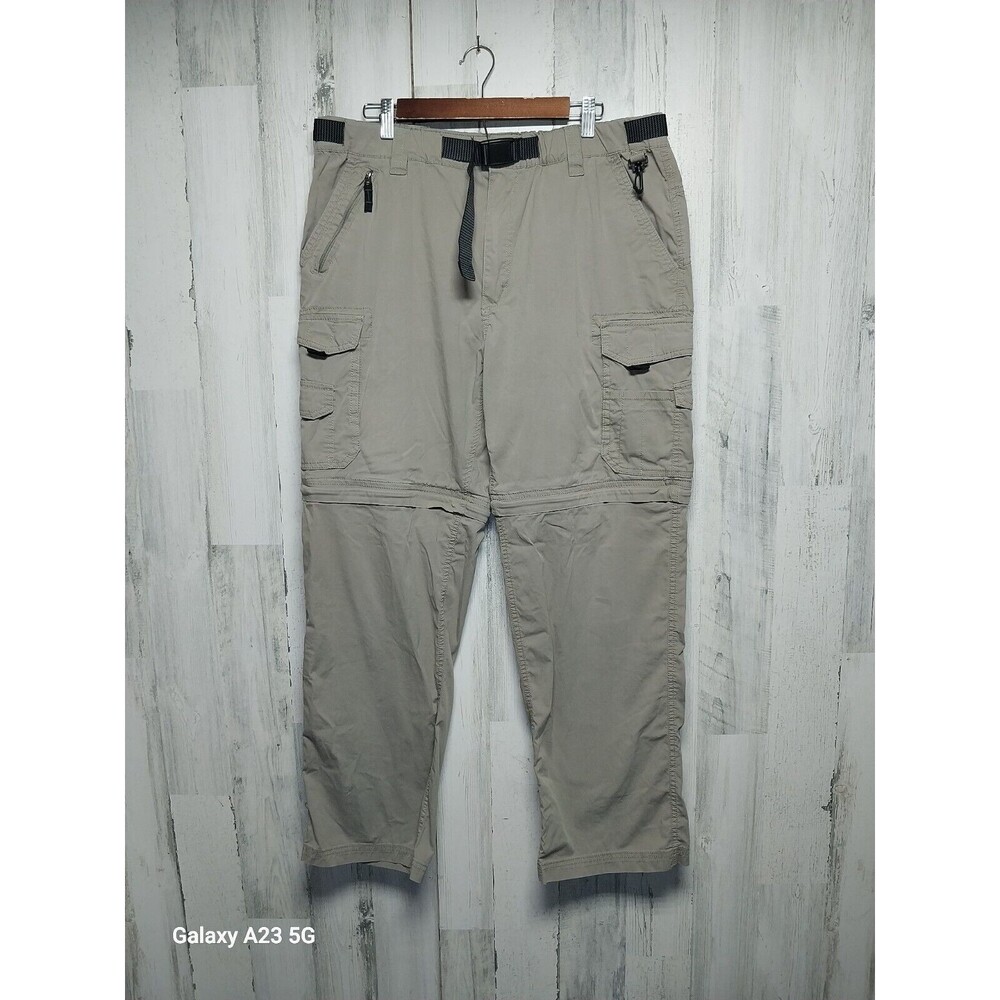 BC CLOTHING convertible cargo hiking pants shorts L x32 zip off skate (36x30)